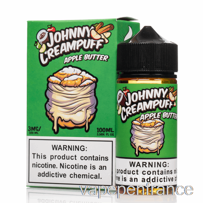 Beurre De Pomme - Johnny Creampuff - 100 Ml 6 Mg Stylo Vape